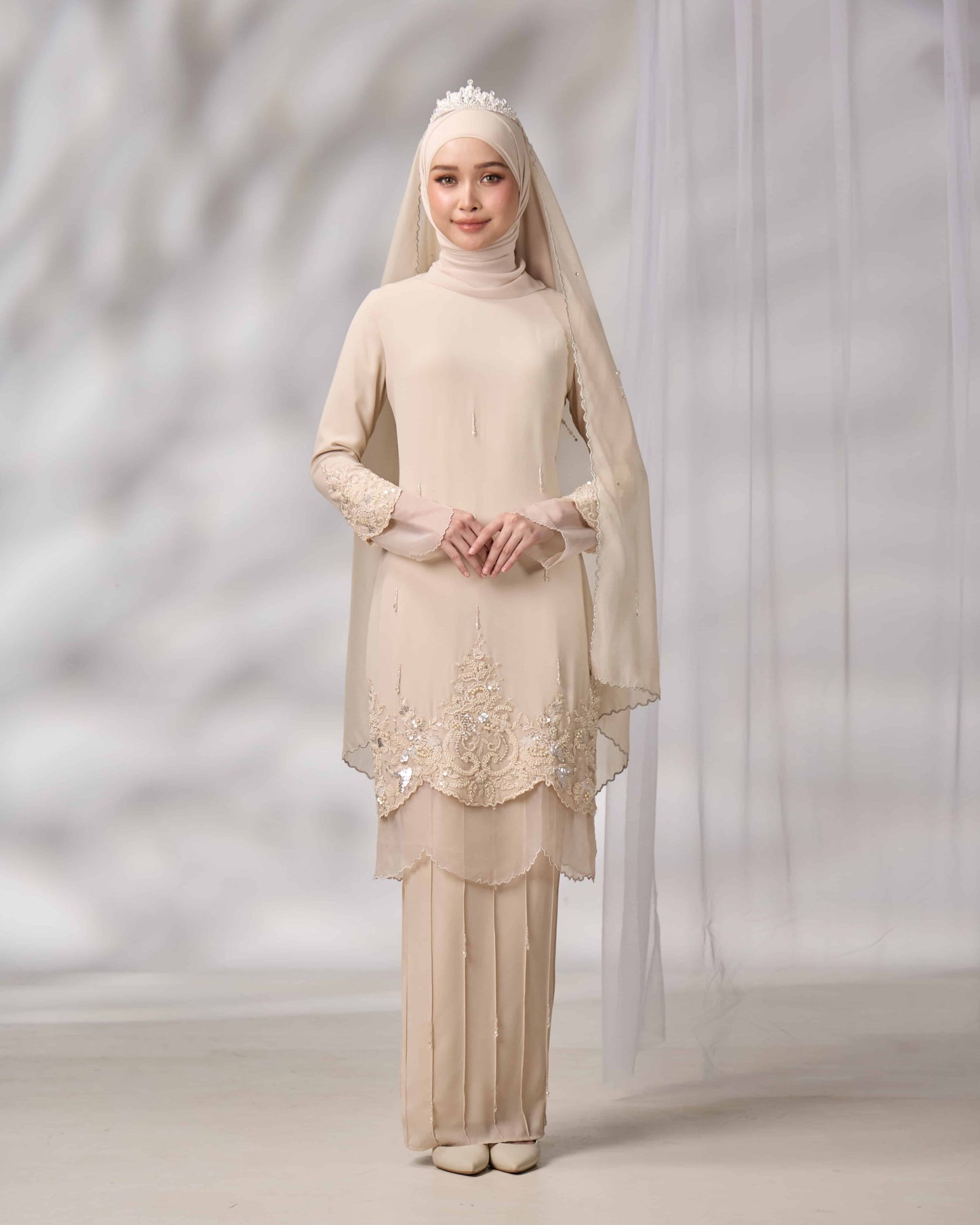 MINOR DEFECT DARIYA BRIDE KURUNG (CHAMPAGNE)
