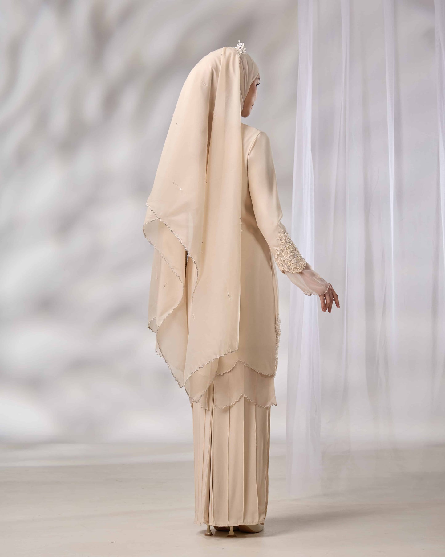 DARIYA BRIDE KURUNG (CHAMPAGNE)