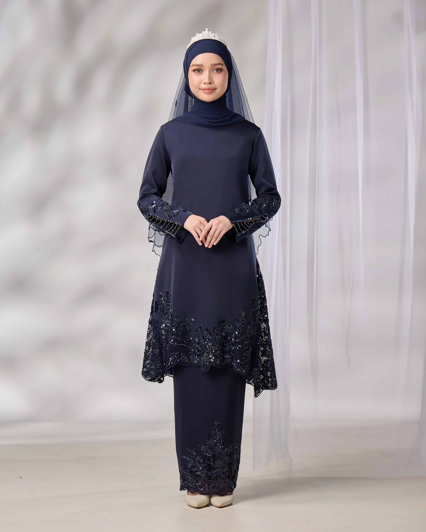 SURI BRIDE KURUNG (NAVY BLUE)
