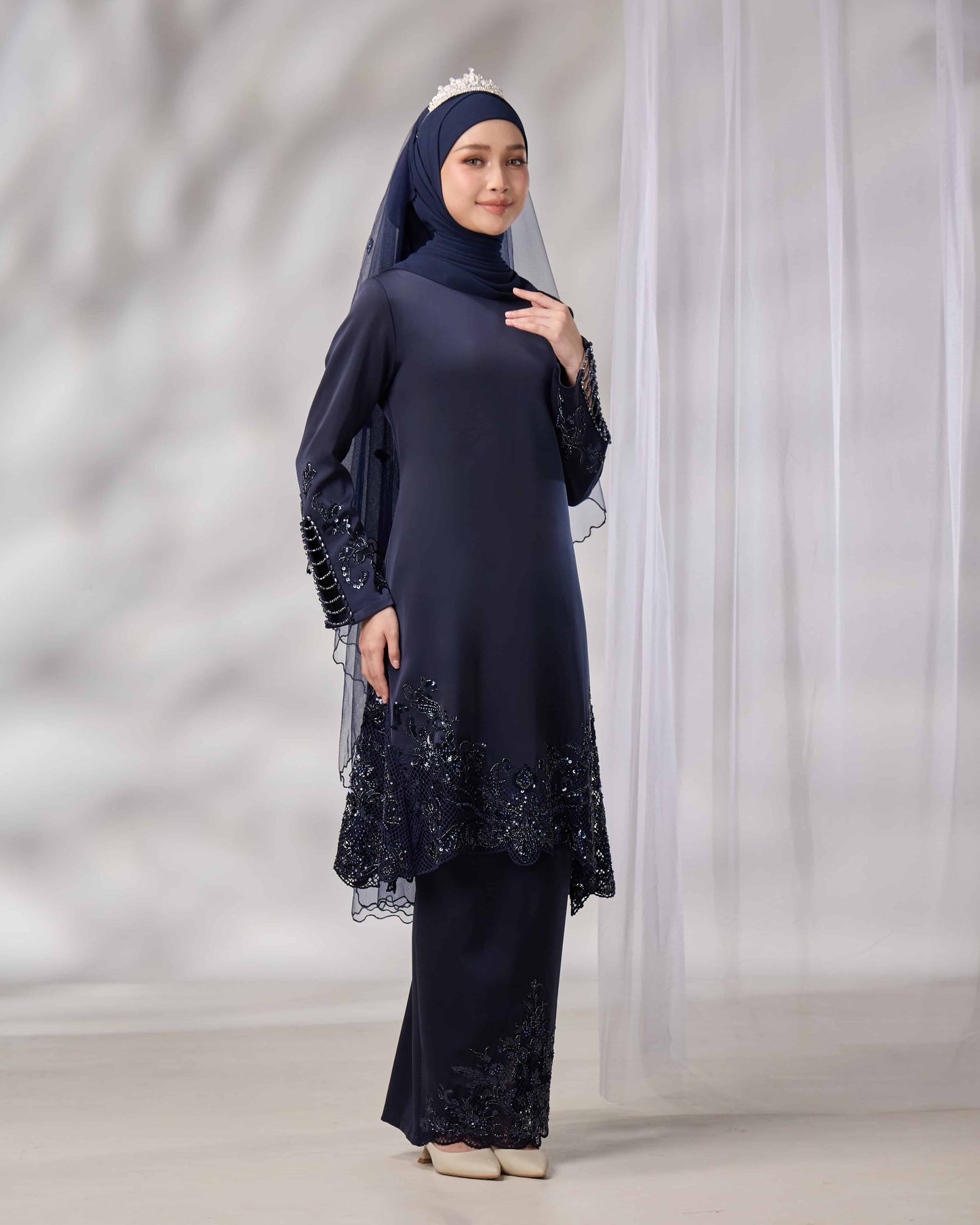 SURI BRIDE KURUNG (NAVY BLUE)