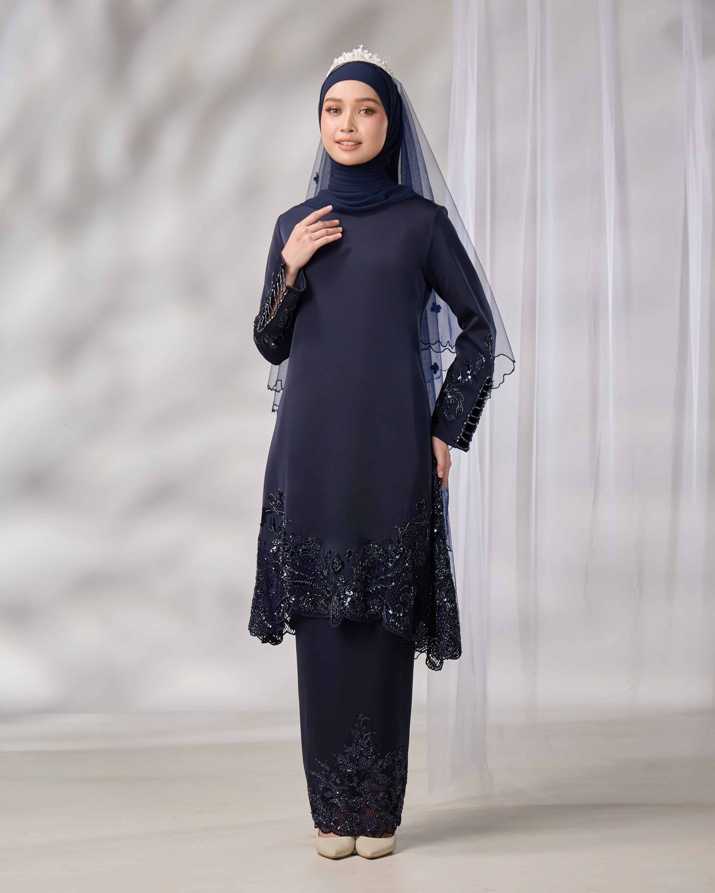 SURI BRIDE KURUNG (NAVY BLUE)