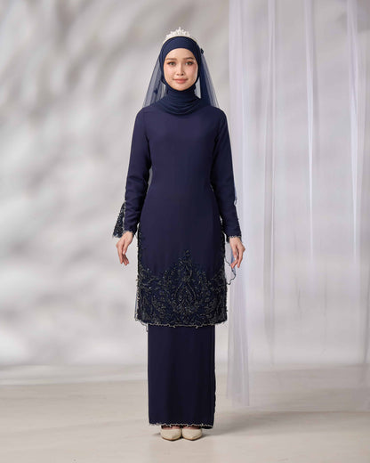 NOURIE BRIDE KURUNG (NAVY BLUE)