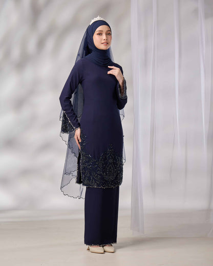 NOURIE BRIDE KURUNG (NAVY BLUE)