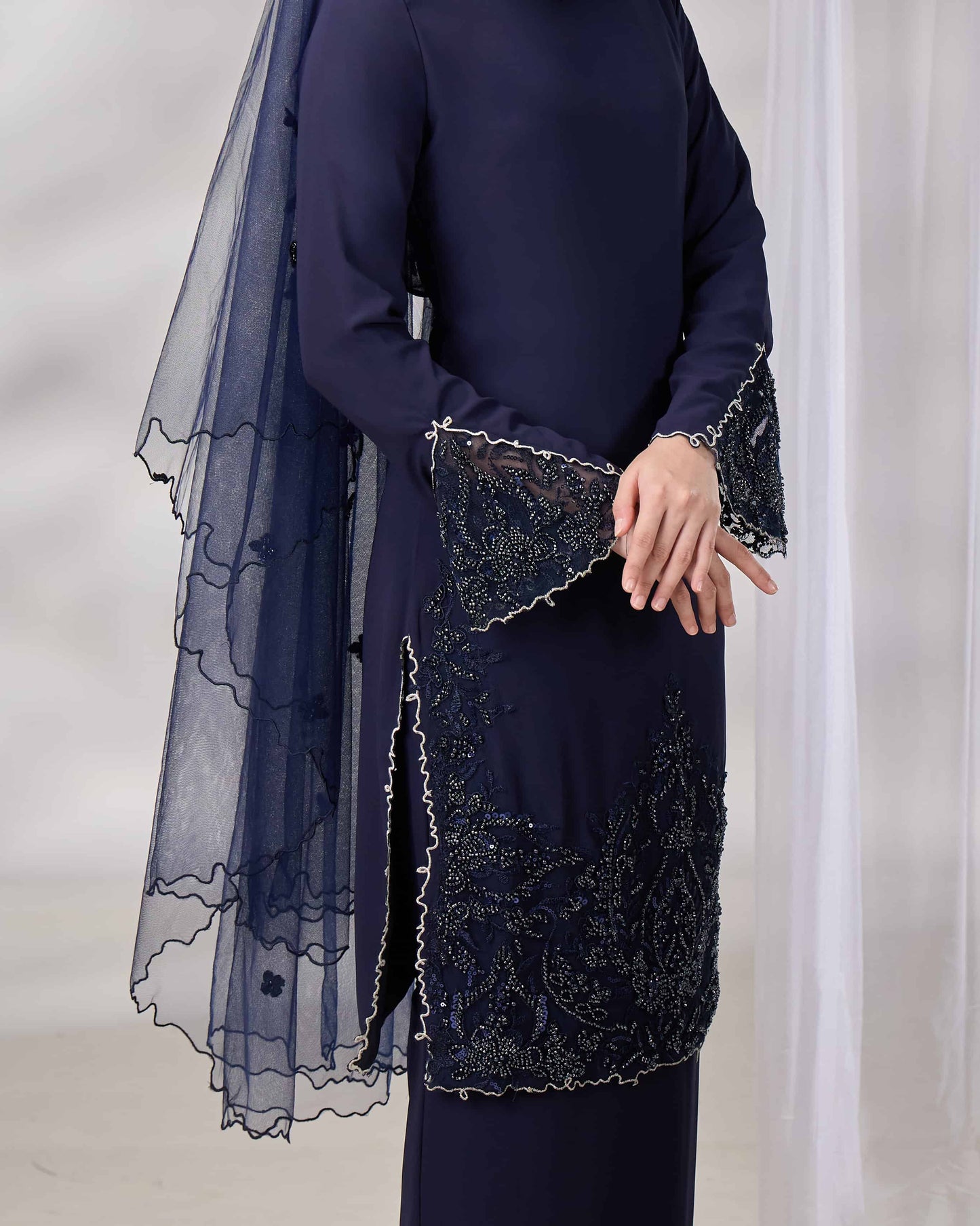 NOURIE BRIDE KURUNG (NAVY BLUE)