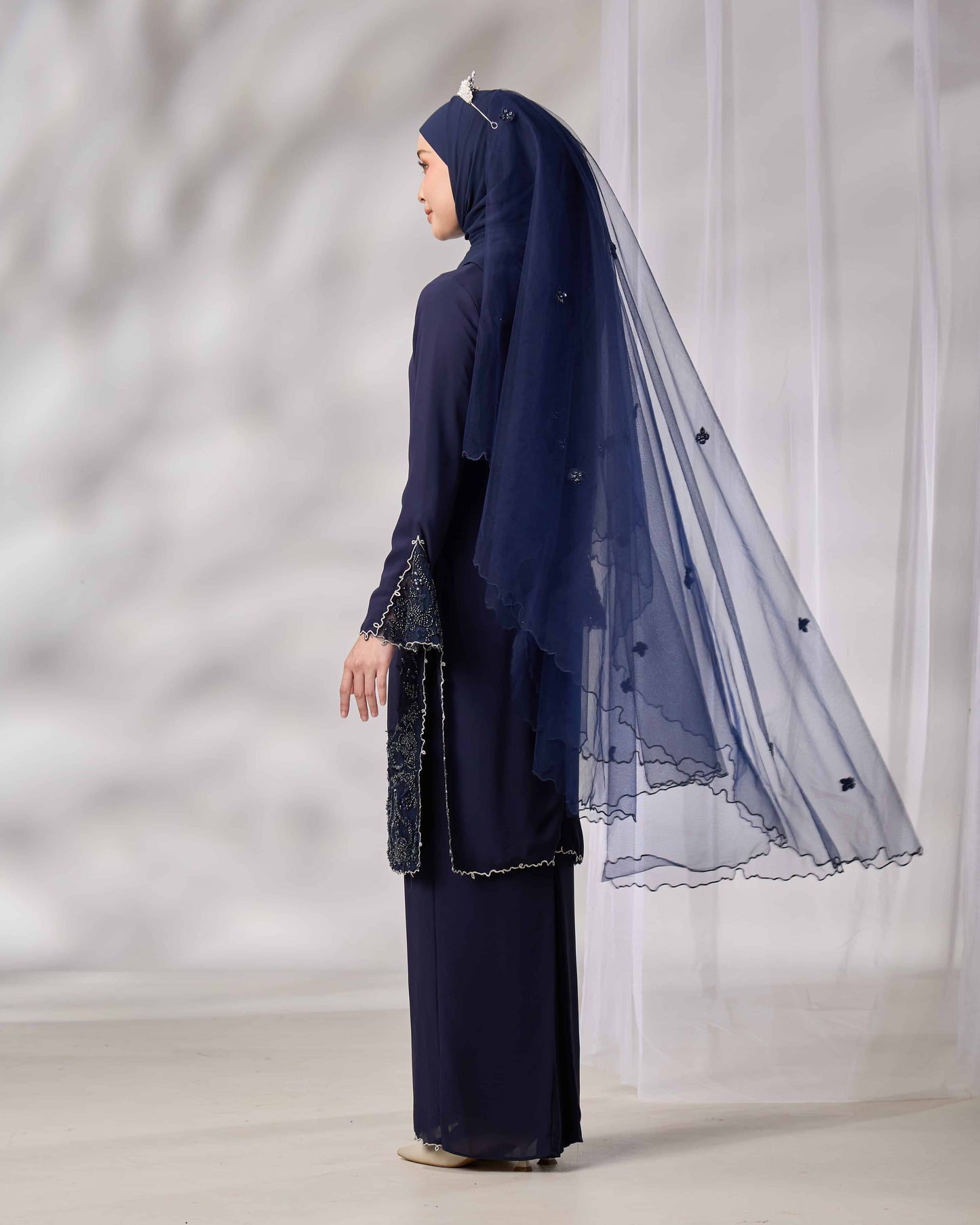 NOURIE BRIDE KURUNG (NAVY BLUE)