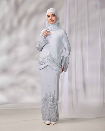 EMELDA BRIDE KURUNG (POWDER BLUE)