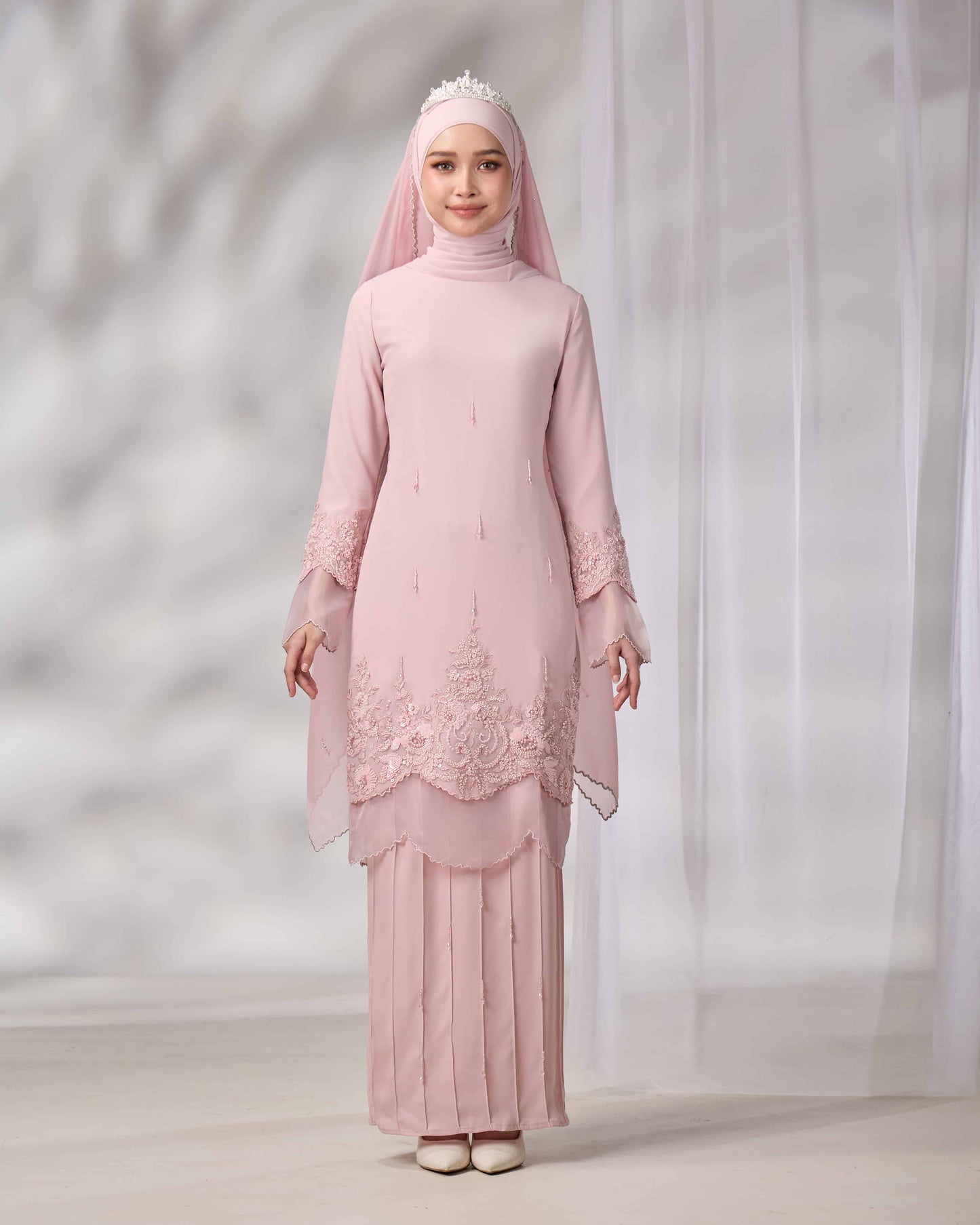 DARIYA BRIDE KURUNG (DUSTY PINK)