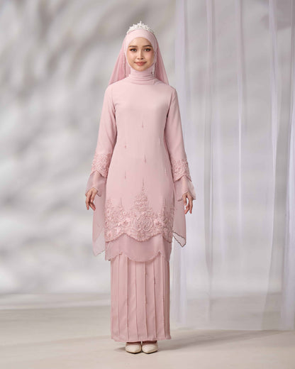 DARIYA BRIDE KURUNG (DUSTY PINK)