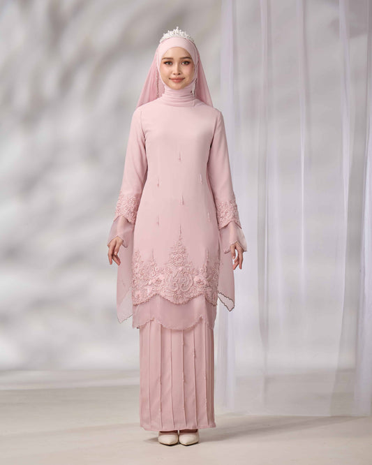 MINOR DEFECT DARIYA BRIDE KURUNG (DUSTY PINK)
