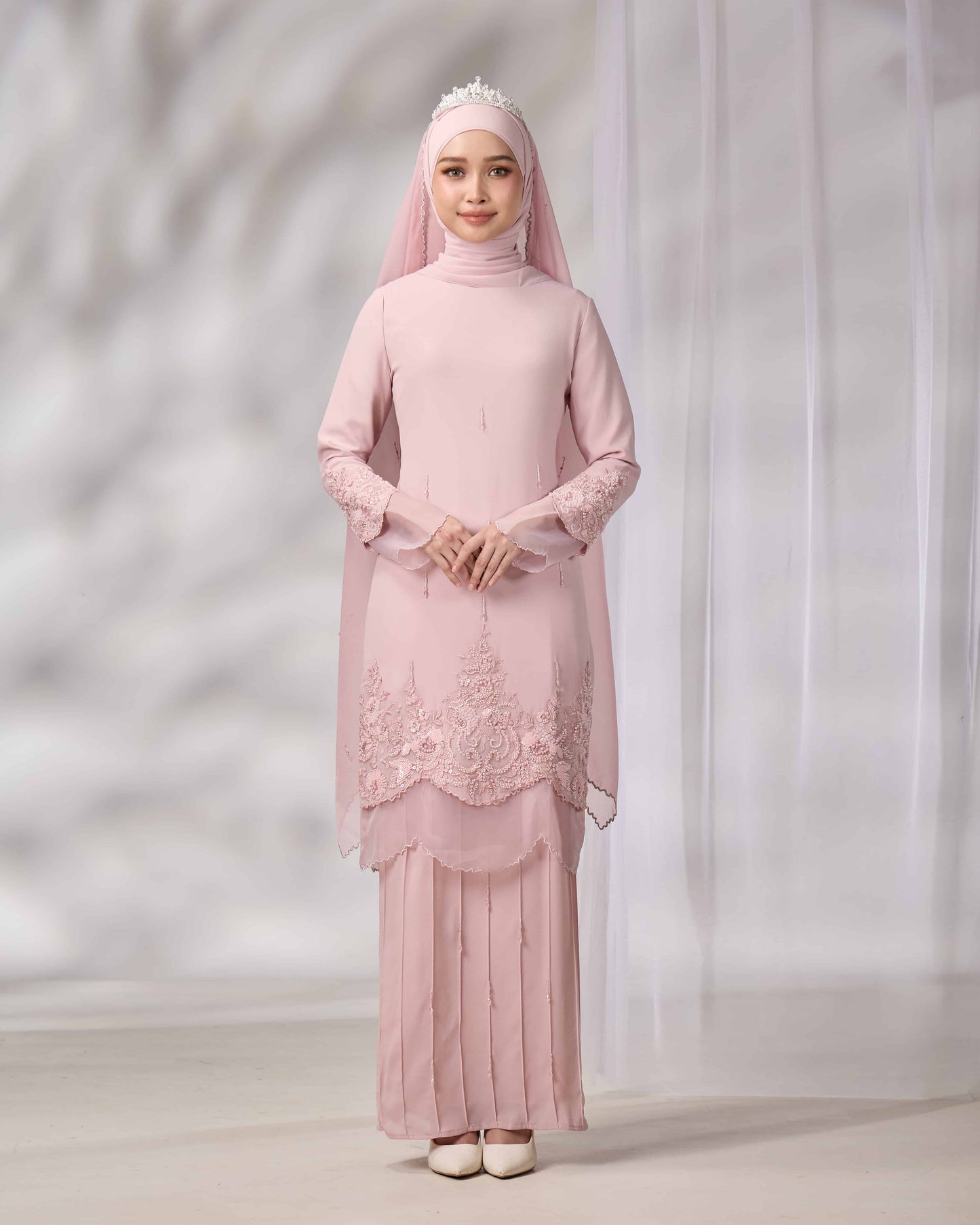 DARIYA BRIDE KURUNG (DUSTY PINK)