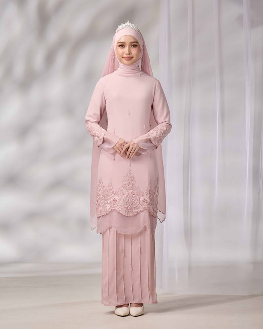 DARIYA BRIDE KURUNG (DUSTY PINK)