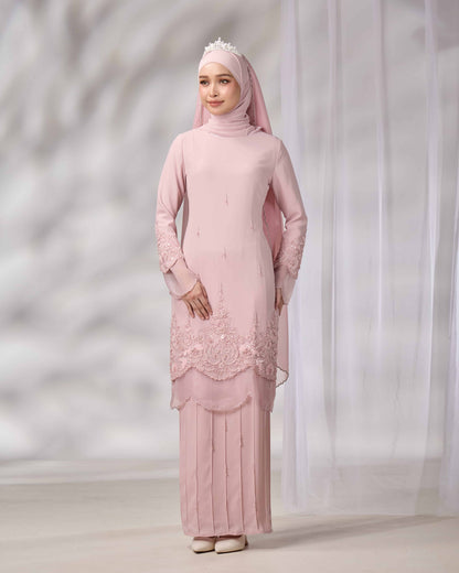 DARIYA BRIDE KURUNG (DUSTY PINK)