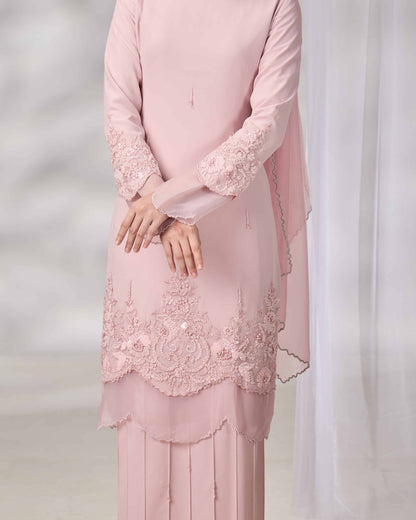DARIYA BRIDE KURUNG (DUSTY PINK)