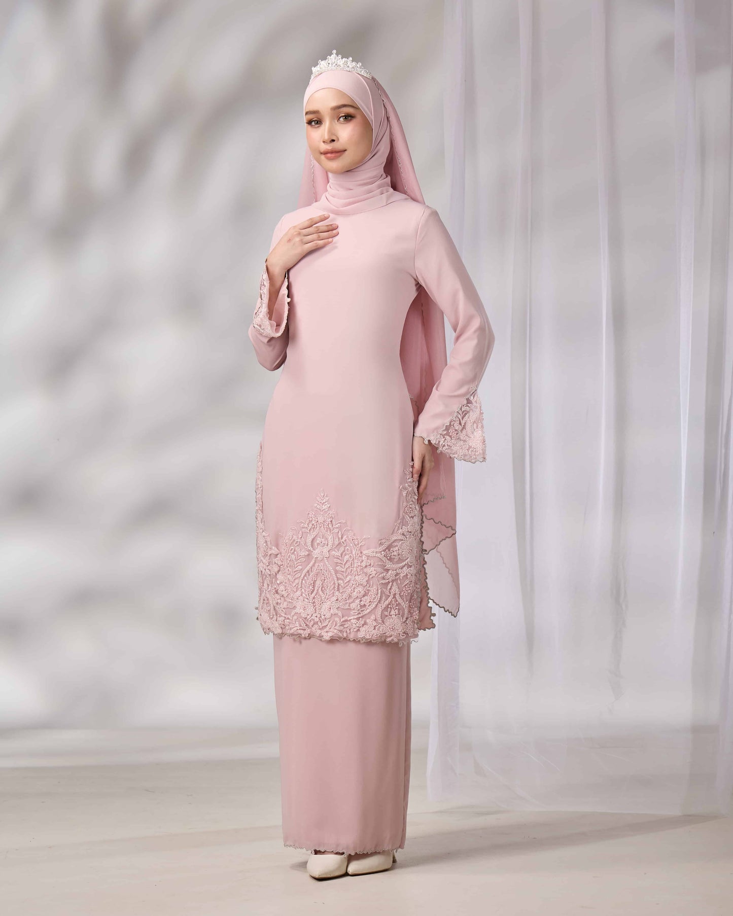 NOURIE BRIDE KURUNG (DUSTY PINK)