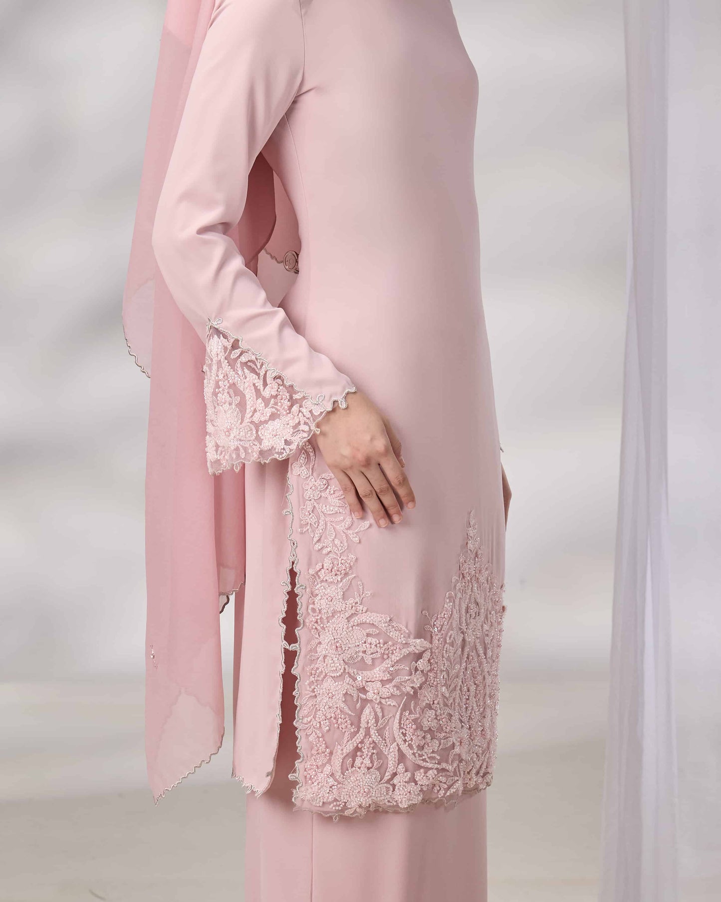 NOURIE BRIDE KURUNG (DUSTY PINK)