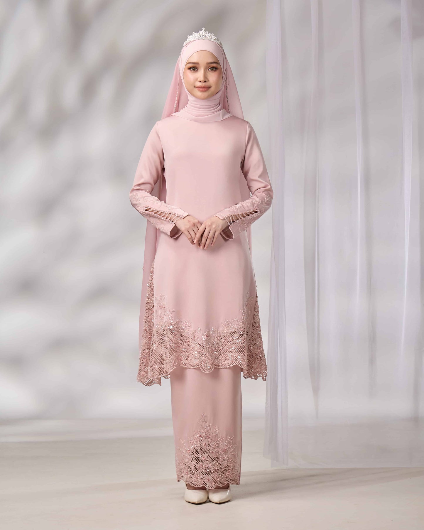 SURI BRIDE KURUNG (DUSTY PINK)