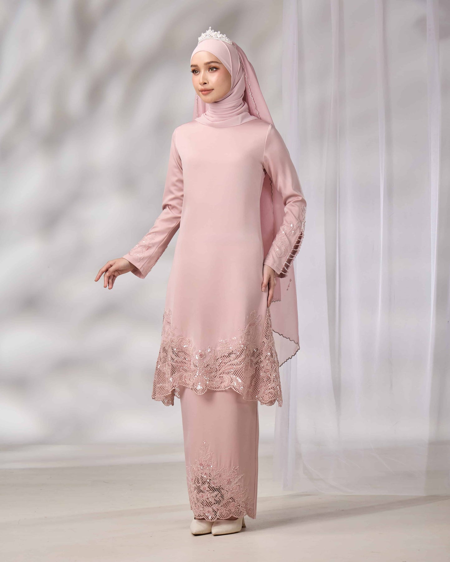 SURI BRIDE KURUNG (DUSTY PINK)
