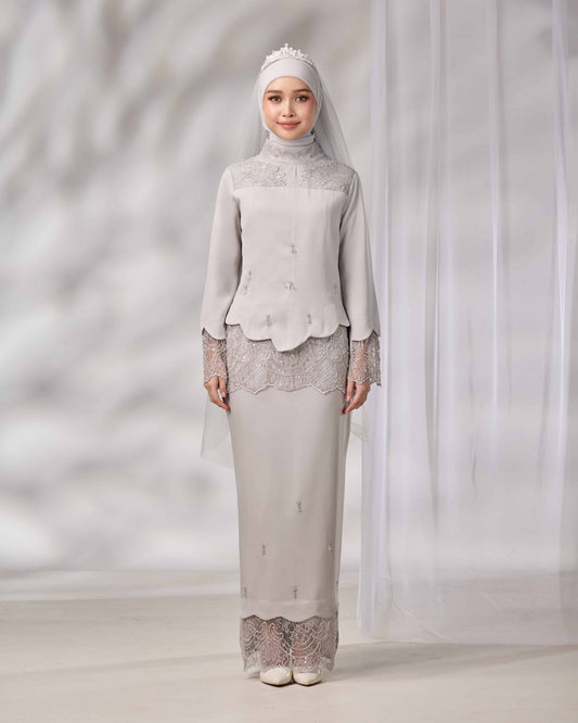 MINOR DEFECT REYNA BRIDE KURUNG (GREY)