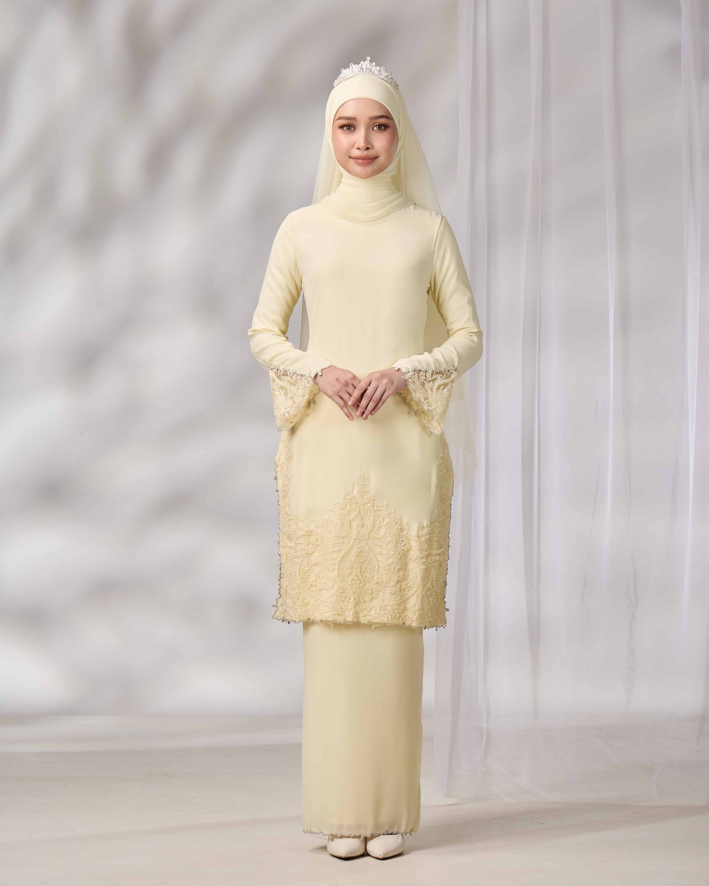 NOURIE BRIDE KURUNG (LIGHT YELLOW)