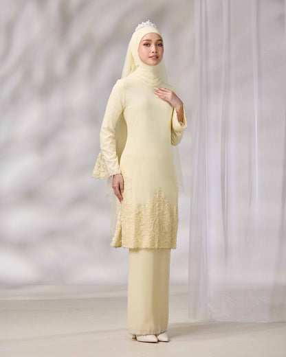 NOURIE BRIDE KURUNG (LIGHT YELLOW)