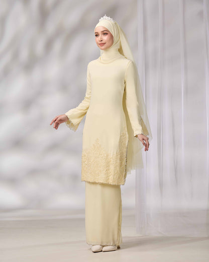 NOURIE BRIDE KURUNG (LIGHT YELLOW)