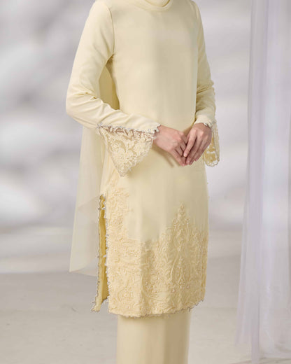 NOURIE BRIDE KURUNG (LIGHT YELLOW)