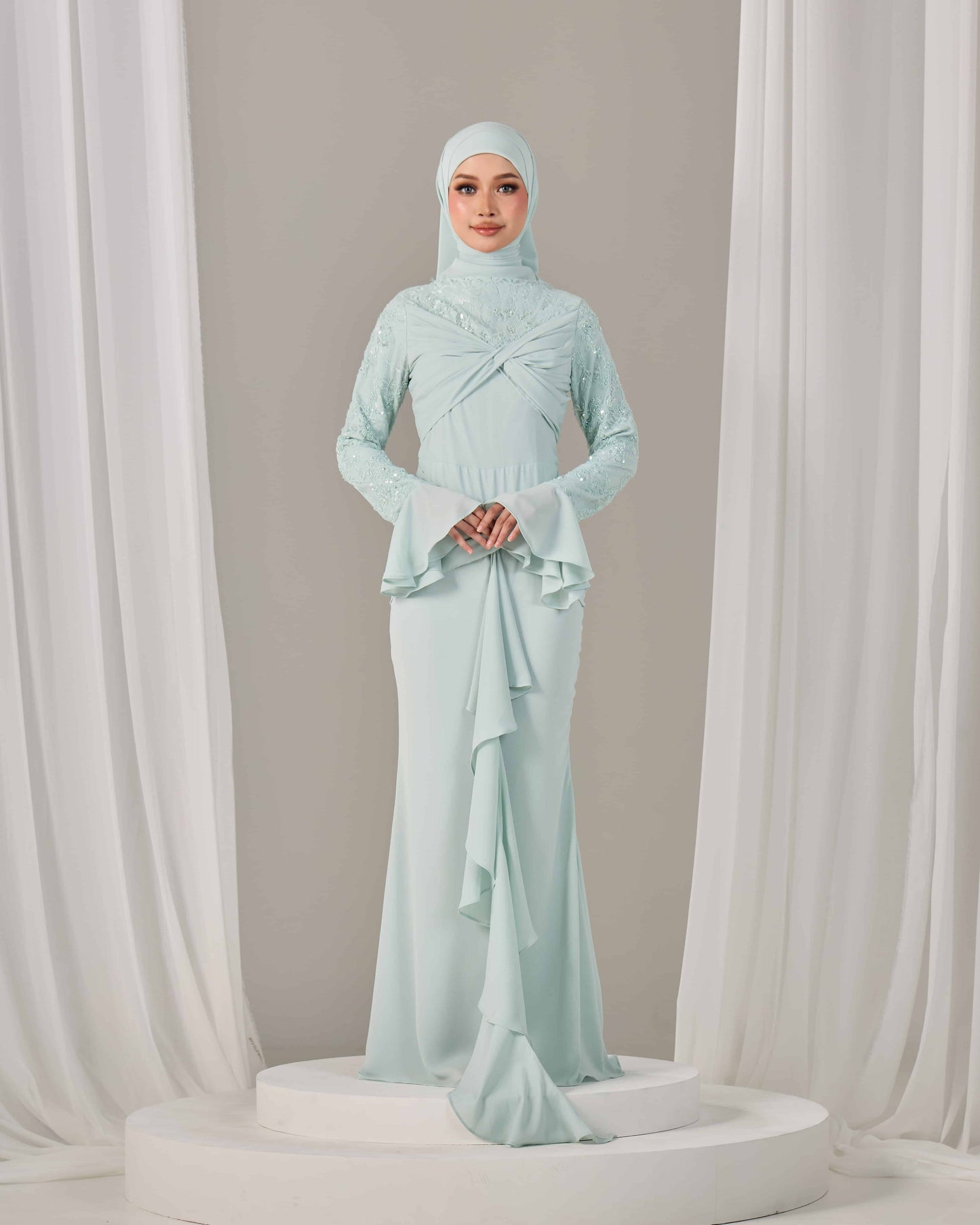 SEPHIA DRESS (MINT GREEN)