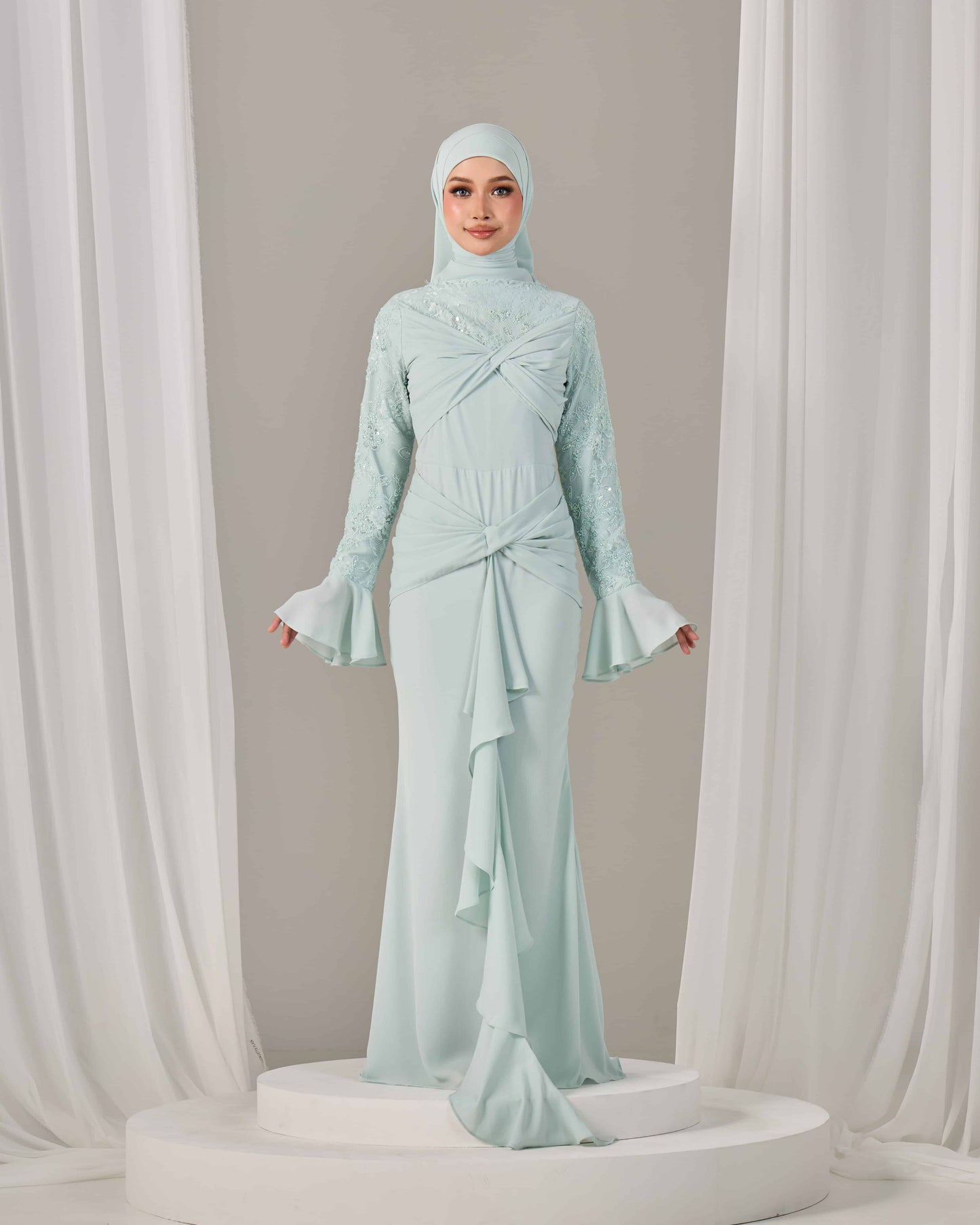 SEPHIA DRESS (MINT GREEN)