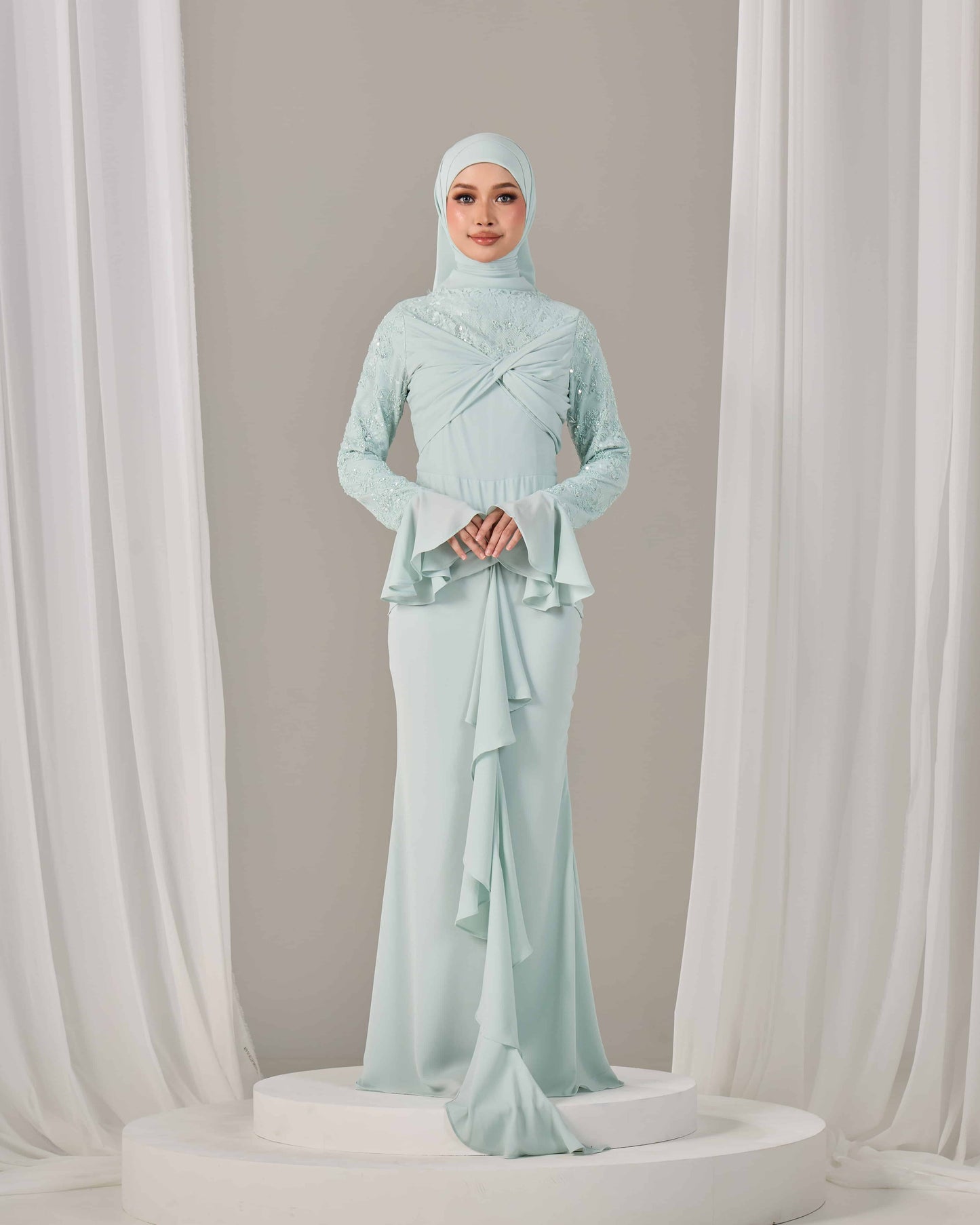 SEPHIA DRESS (MINT GREEN)