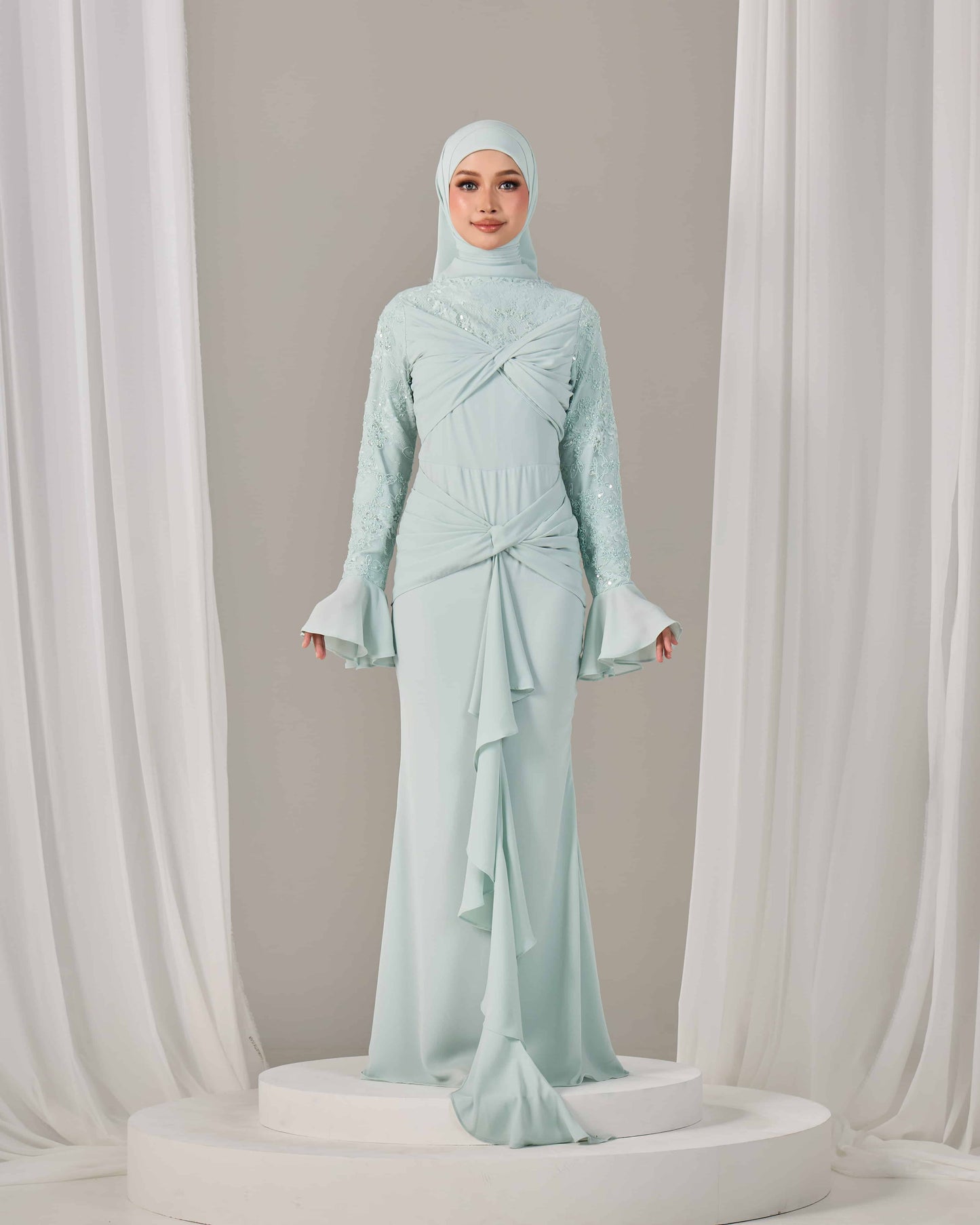 SEPHIA DRESS (MINT GREEN)