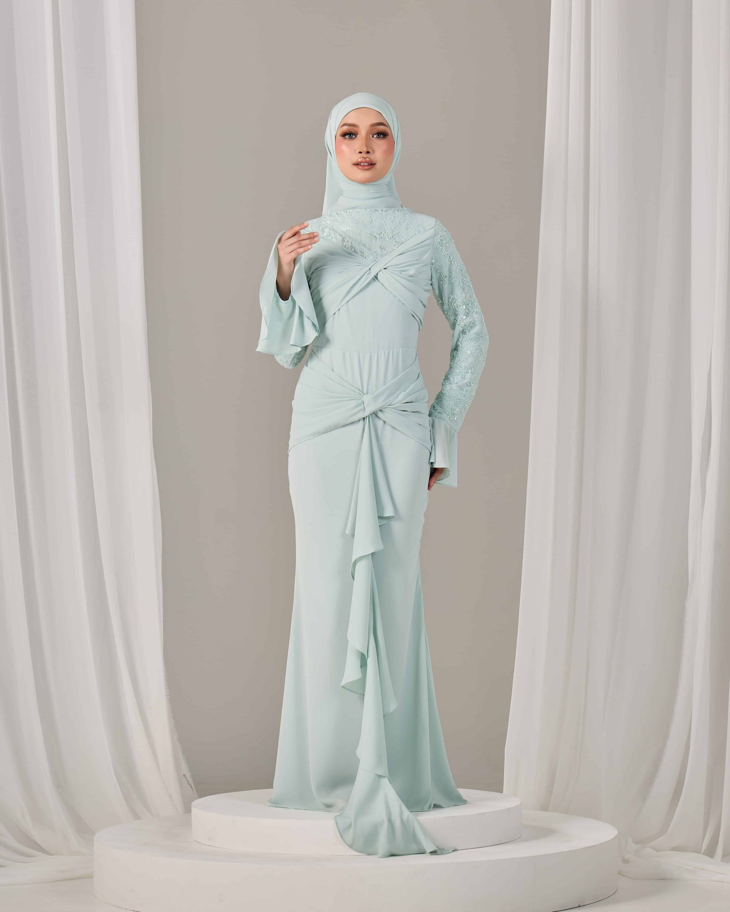 SEPHIA DRESS (MINT GREEN)