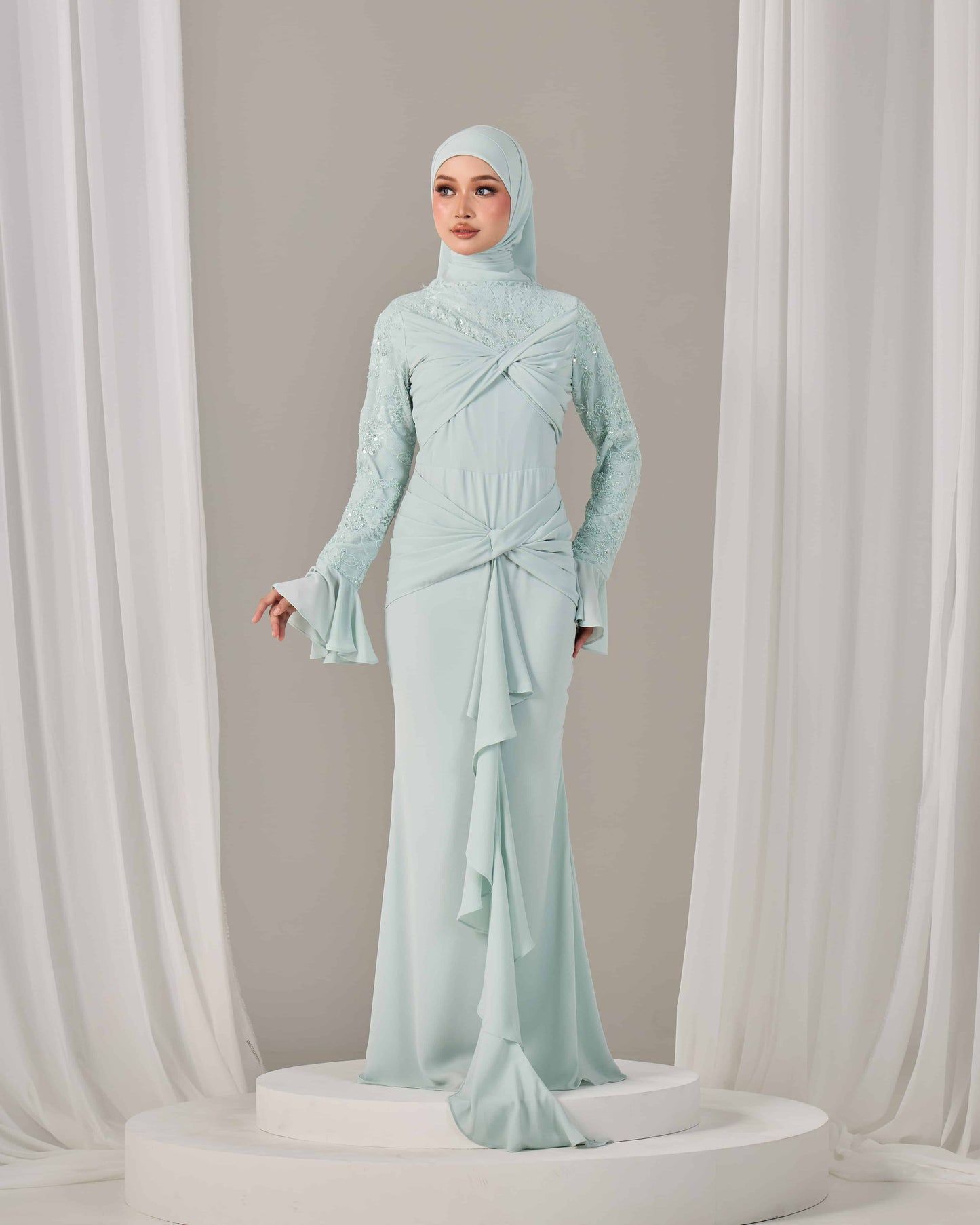 SEPHIA DRESS (MINT GREEN)