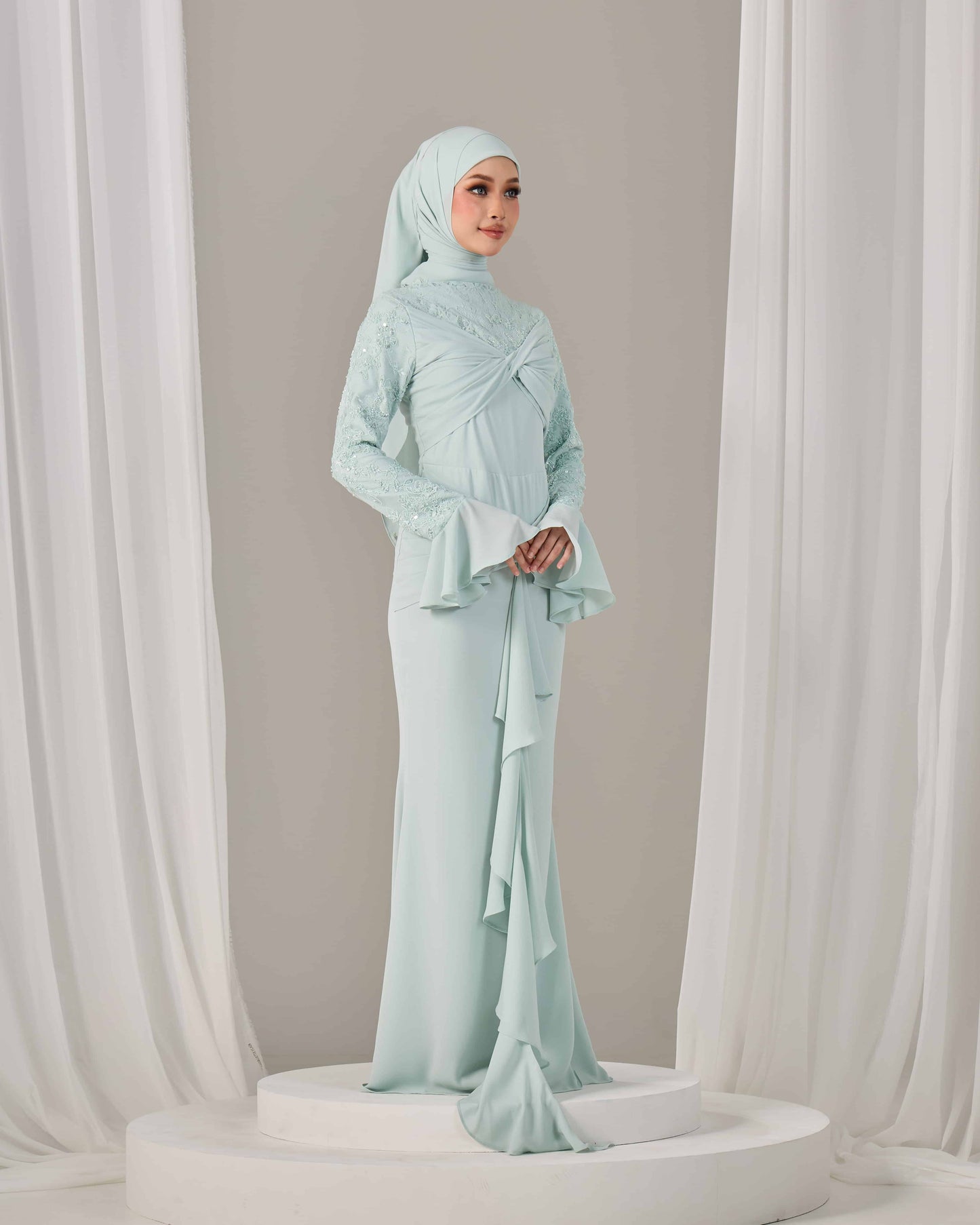 SEPHIA DRESS (MINT GREEN)