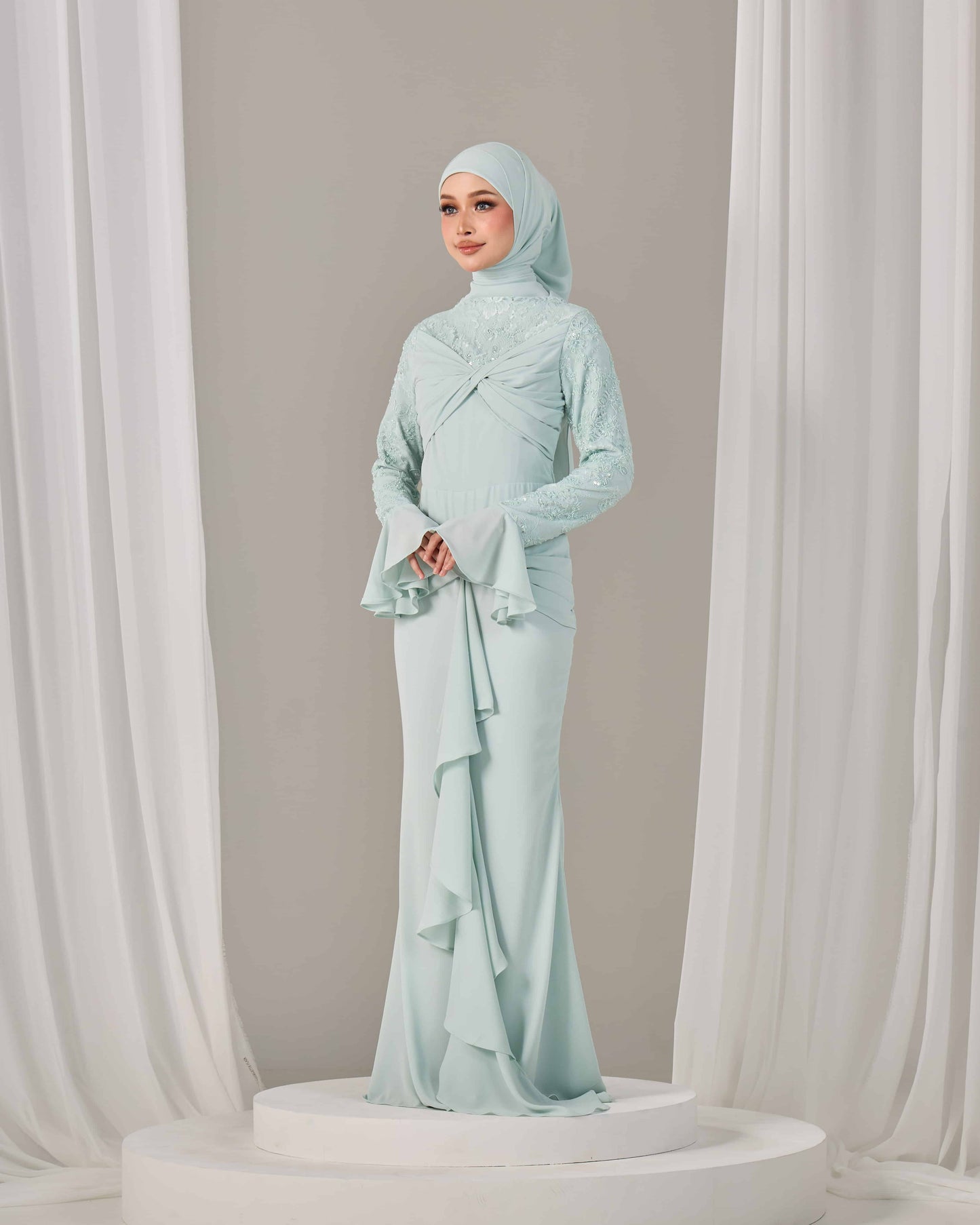 SEPHIA DRESS (MINT GREEN)