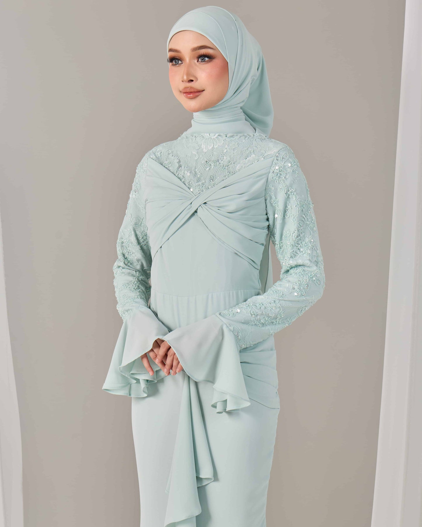 SEPHIA DRESS (MINT GREEN)