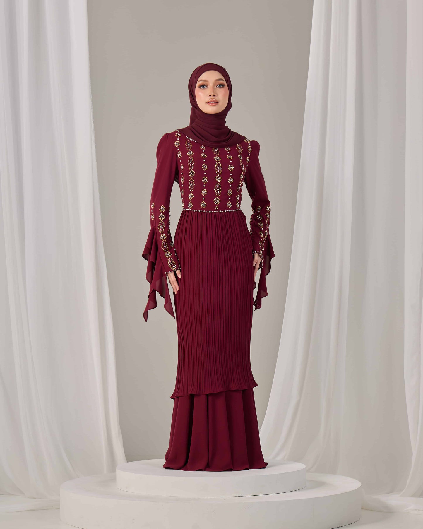 KYLIE KURUNG (BURGUNDY)