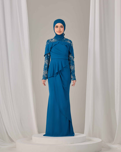 MIREA DRESS (TEAL BLUE)