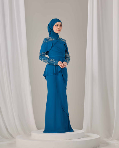 MIREA DRESS (TEAL BLUE)