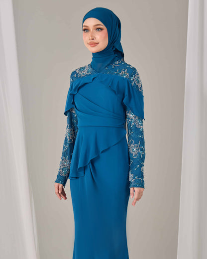MIREA DRESS (TEAL BLUE)