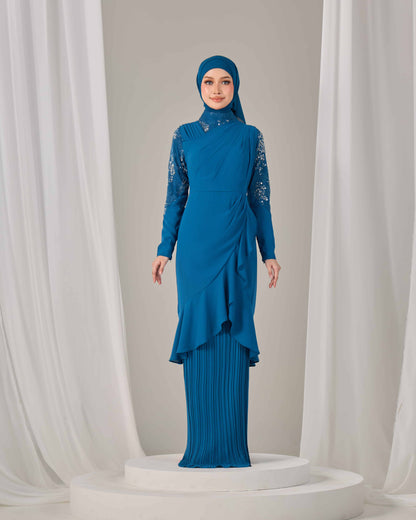 RAELYN DRESS (TEAL BLUE)