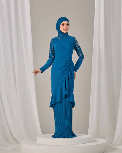 RAELYN DRESS (TEAL BLUE)