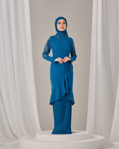 RAELYN DRESS (TEAL BLUE)