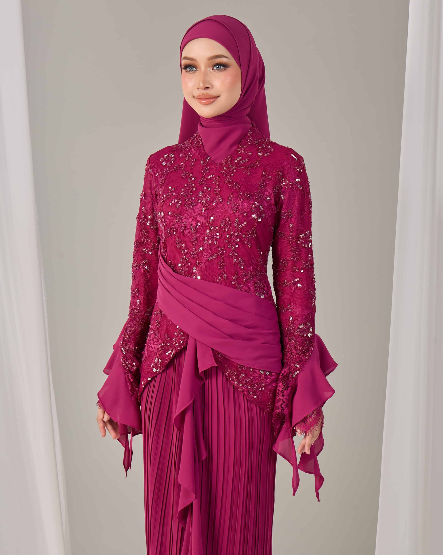 CAYLYN KURUNG (DARK FUCHIA)