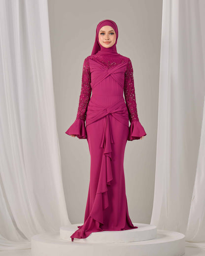 SEPHIA DRESS (DARK FUCHIA) PO