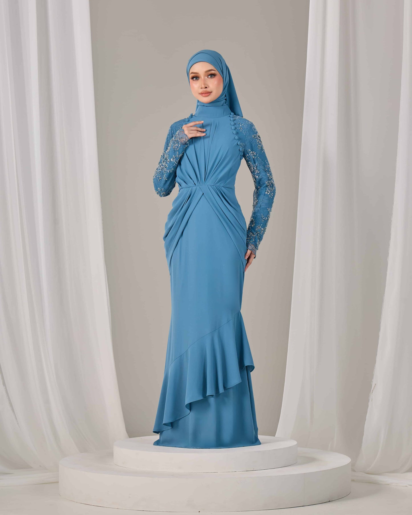 LUNARA DRESS (DIAMOND BLUE)