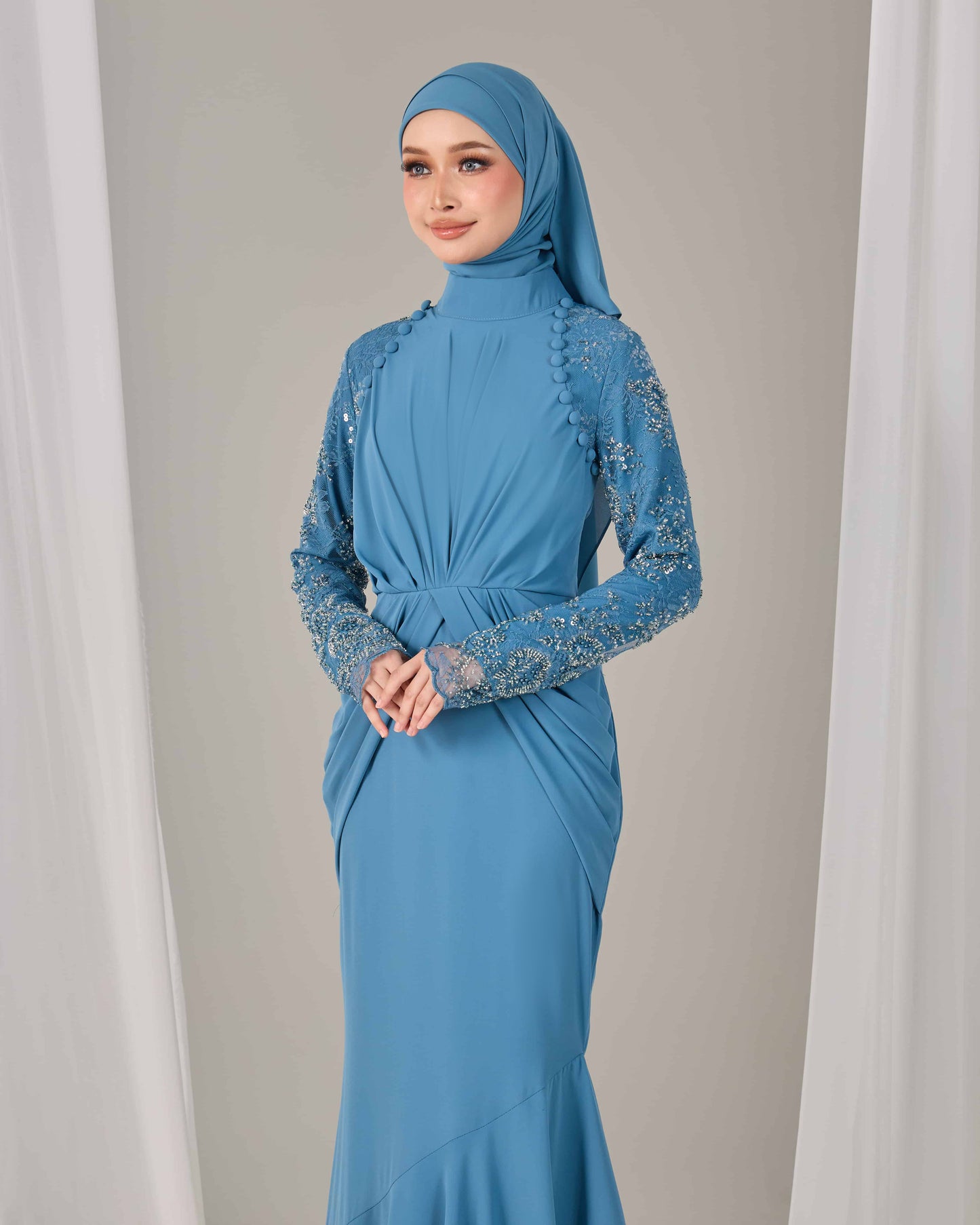 LUNARA DRESS (DIAMOND BLUE)