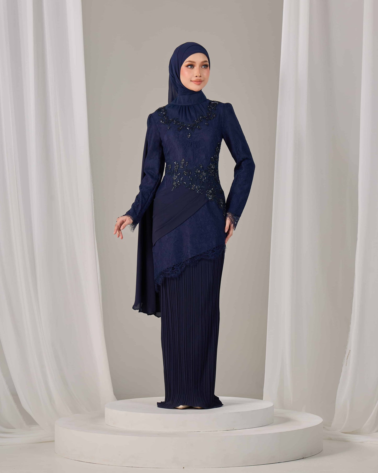 AYSEL KURUNG (NAVY BLUE)
