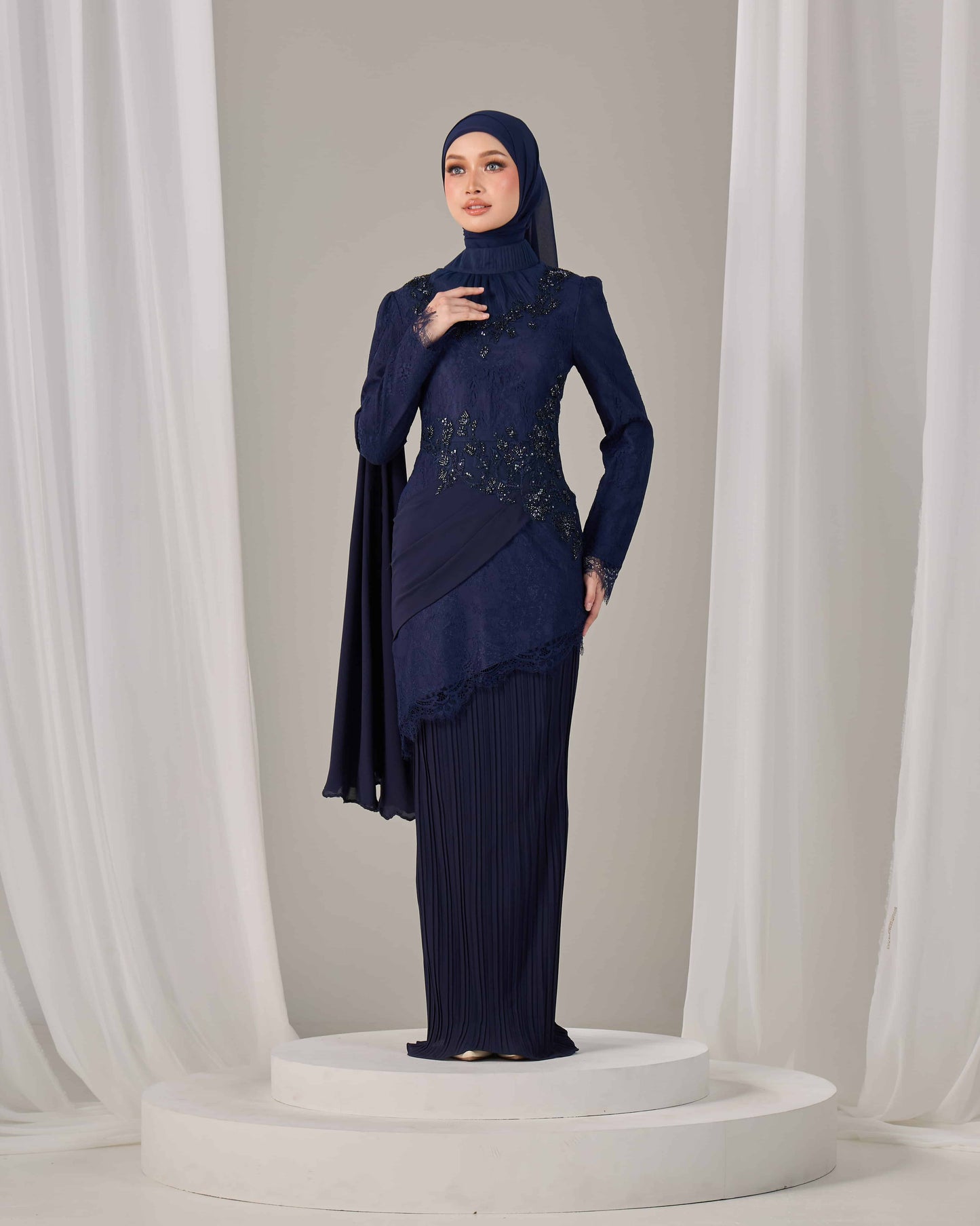 AYSEL KURUNG (NAVY BLUE)