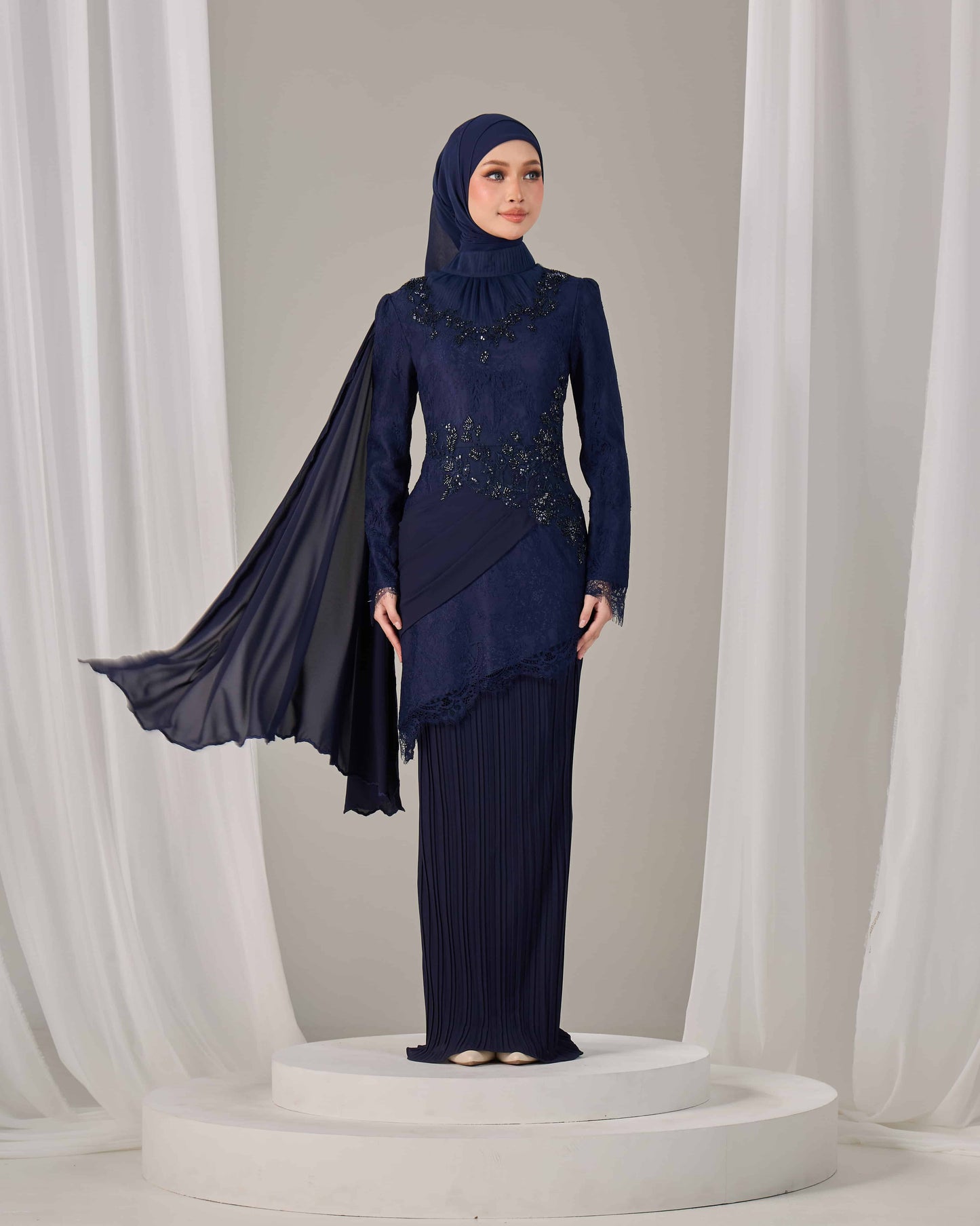 AYSEL KURUNG (NAVY BLUE)