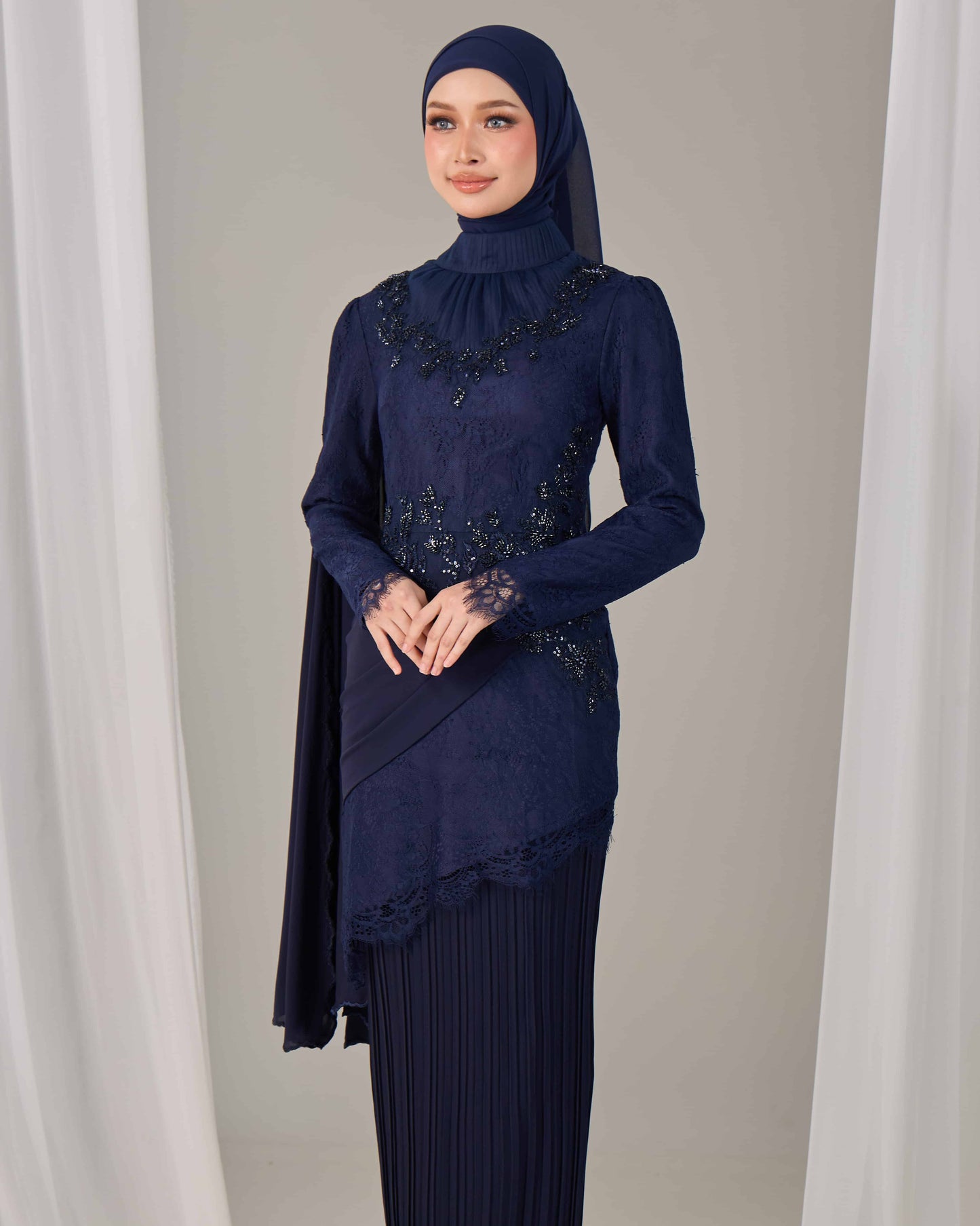 AYSEL KURUNG (NAVY BLUE)